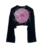 Plum Blossom Cropped Sweatshirt