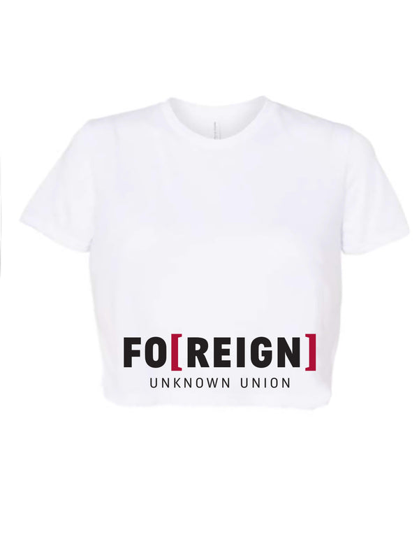FO[REIGN] Cropped Tee White - Unknown Union_Shop