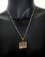 Diamond UU Necklace (gold)