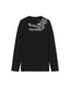 Unisex Oroboros Loro Piana Cashmere Intarsia Knit Crewneck in Black with Crocodile in White - Unknown Union_Shop