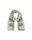 The Watchers Merino Wool Mohair Knit Scarf in Black and White - Sustainably Sourced - Unknown Union_Shop