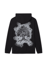 Unisex Know Thyself Oversized Hoodie Featuring Tree of Life Graphic in White - Sustainably Sourced - Unknown Union_Shop