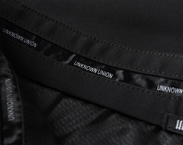 Chaiya Unisex Drop Crotch Stretch Pant Black - Detail - Unknown Union_Shop